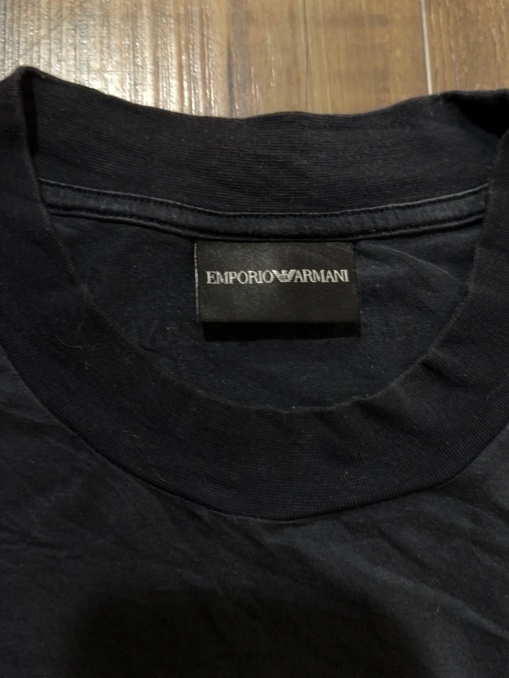 Emporio Armani Navy Short-Sleeve Dog Graphic Tee